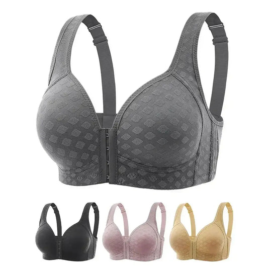 PREMIUM QUALITY FRONT BUTTON PACK OF 3 BRA