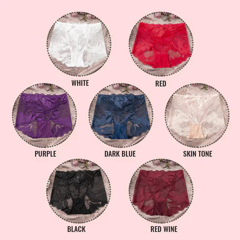 Floral Mesh Lace Briefs