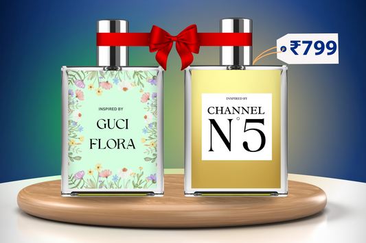 Pack of 2: Gucci Flora & Chanel N°5 Inspired Perfumes 🌸🌿